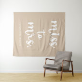 Hintergrund des Fotos "Miss an Mrs. Name" Wandteppich (Beispiel (Horizontal))