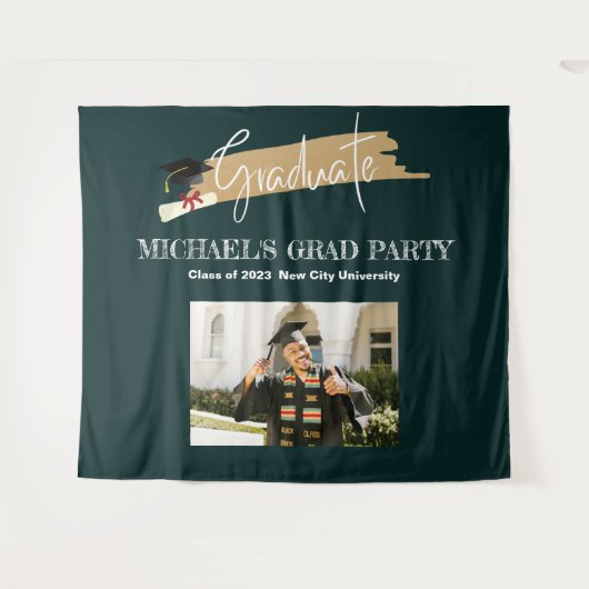 Hintergrund des Fotos mit dem einfachen grünen Abs Wandteppich (Vorderseite (Horizontal))