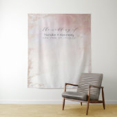 Hintergrund des Fotos "Ombre Blush Pink Mattiert F Wandteppich (Beispiel)