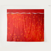 Hintergrund des Fotos "Red Heart Valentine Day"Tap Wandteppich (Vorderseite (Horizontal))