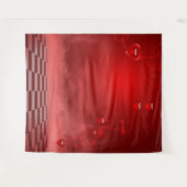 Hintergrund des Fotos "Red Heart Valentine Day" Wandteppich (Vorderseite (Horizontal))