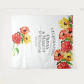 Hintergrund des Fotos: Rot und Gelb Wandteppich (Vorderseite (Horizontal))