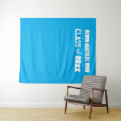 Hintergrund des Fotos "Sky Blue and White School C Wandteppich (Beispiel (Horizontal))