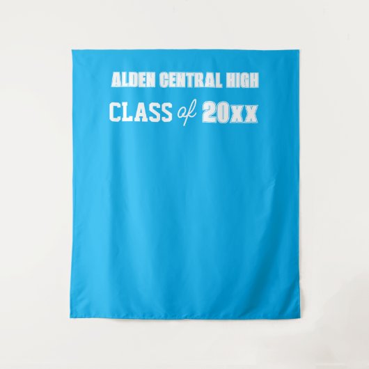 Hintergrund des Fotos "Sky Blue and White School C Wandteppich (Vorderseite)