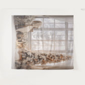 Hintergrund des Fotos von White & Gold Wandteppich (Vorderseite (Horizontal))