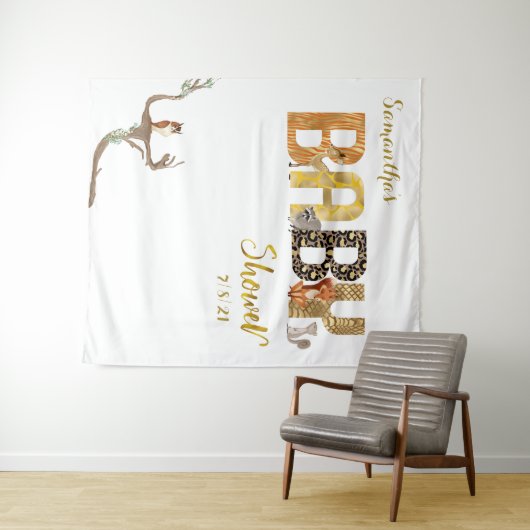 Hintergrund des Fotos "Wilde Gold" für Waldtiere Wandteppich (Beispiel (Horizontal))