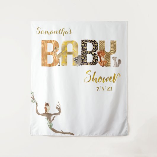 Hintergrund des Fotos "Wilde Gold" für Waldtiere Wandteppich (Vorderseite)