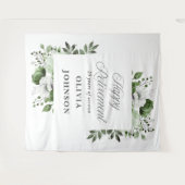 Hintergrund des Fotos zum grünen Party für die Bev Wandteppich (Vorderseite (Horizontal))