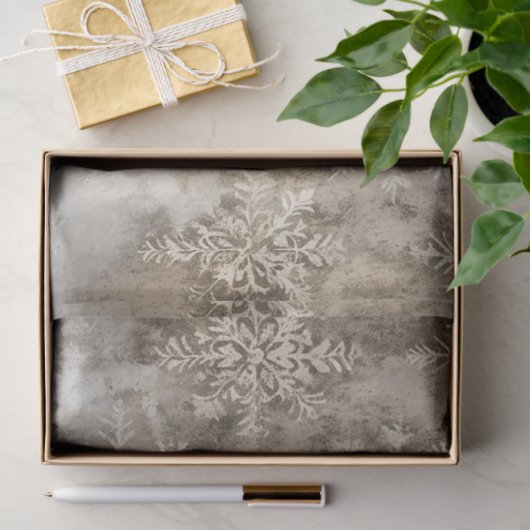 Hintergrund des Frostschnees Seidenpapier (Geschenk)