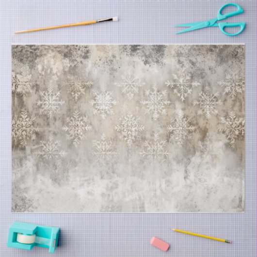 Hintergrund des Frostschnees Seidenpapier (Basteln)