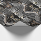 Hintergrund des Futuristischen Gitters Geschenkpapier (Ecke)