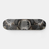 Hintergrund des Futuristischen Gitters Skateboard (Horizontal)
