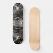 Hintergrund des Futuristischen Gitters Skateboard (Vorderseite)