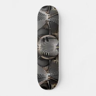Hintergrund des Futuristischen Gitters Skateboard