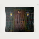 Hintergrund des Geheimniswelts vor der Tür des Par Wandteppich (Vorderseite (Horizontal))