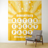 Hintergrund des Gelben Party Wandteppich (Beispiel)