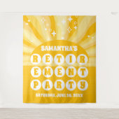 Hintergrund des Gelben Party Wandteppich (Vorderseite)