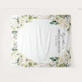 Hintergrund des geometrischen Brautparty der Grünp Wandteppich (Vorderseite (Horizontal))