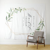 Hintergrund des geometrischen Fotos des grünen Bra Wandteppich (Beispiel (Horizontal))