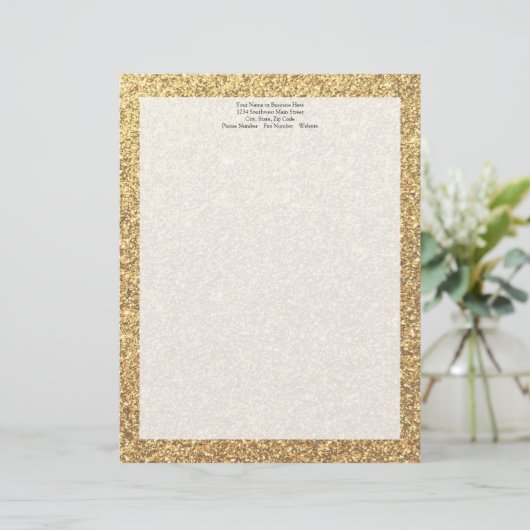 Hintergrund des glatten Glitzer-Musters Briefbogen (Stehend Vorderseite)