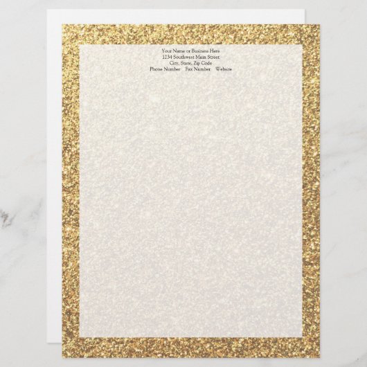 Hintergrund des glatten Glitzer-Musters Briefbogen (Vorne/Hinten)