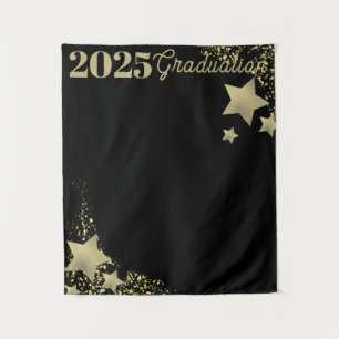 Hintergrund des Gold Stars Abschlusses Wandteppich