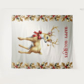 Hintergrund des Goldenen Rentiers Wandteppich (Vorderseite (Horizontal))