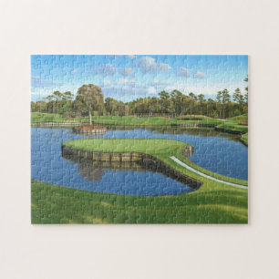 Hintergrund des Golfplatzes Puzzle