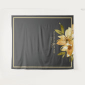 Hintergrund des graugelbgrünen Fotos für Hochzeite Wandteppich (Vorderseite (Horizontal))