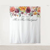 Hintergrund des grellen Fotos der Herbstfarben Wandteppich (Vorderseite)