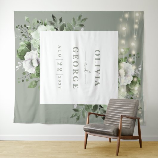 Hintergrund des grün gestrichelten Fotos Wandteppich (Beispiel (Horizontal))