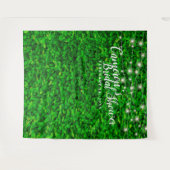 Hintergrund des grünen Brautparty, der an der Wand Wandteppich (Vorderseite (Horizontal))