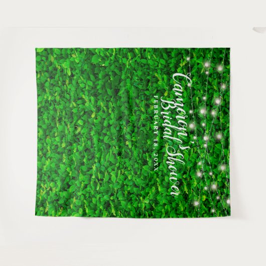 Hintergrund des grünen Brautparty, der an der Wand Wandteppich (Vorderseite (Horizontal))