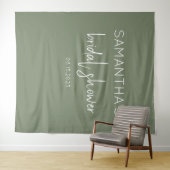 Hintergrund des grünen Brautparty Wandteppich (Beispiel (Horizontal))