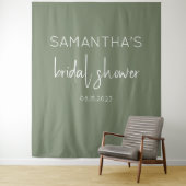 Hintergrund des grünen Brautparty Wandteppich (Beispiel)