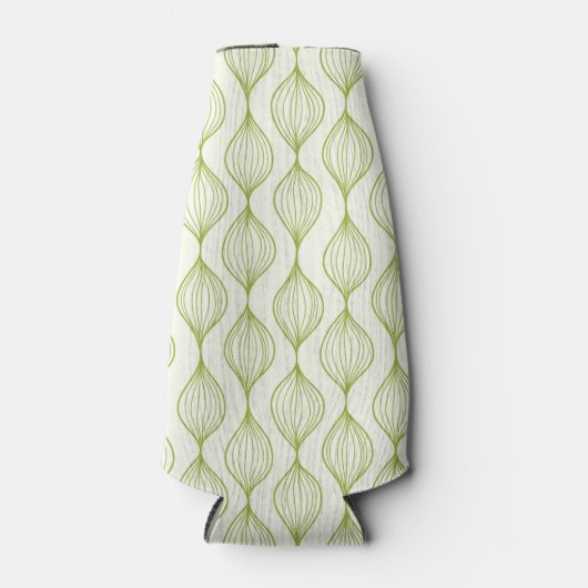 Hintergrund des grünen vertikalen Ogemusters Flaschenkühler (Vorderseite)