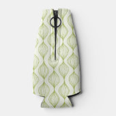 Hintergrund des grünen vertikalen Ogemusters Flaschenkühler (Rückseite)