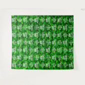 Hintergrund des grünen Wall-Garden-Party Schritt u Wandteppich (Vorderseite (Horizontal))