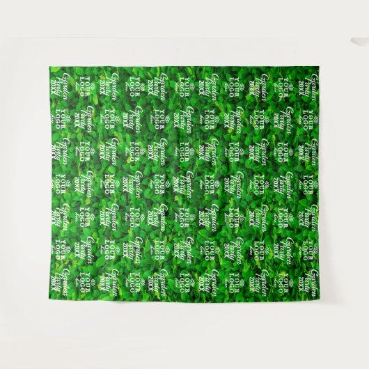 Hintergrund des grünen Wall-Garden-Party Schritt u Wandteppich (Vorderseite (Horizontal))