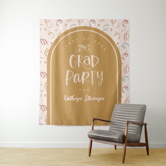 Hintergrund des handgezogenen Whimsical Confetti G Wandteppich (Beispiel)