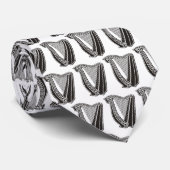 Hintergrund des Harp-Symbols Krawatte (Gerollt)