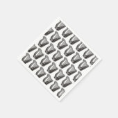 Hintergrund des Harp-Symbols Serviette (Ecke)