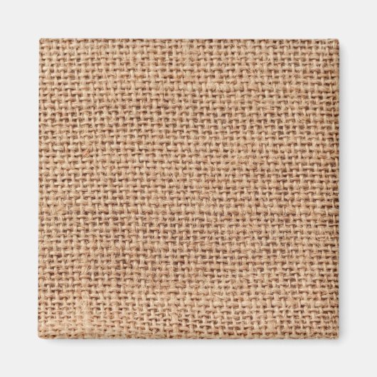 Hintergrund des hellbraunen Burlap-Sacks Magnet (Vorne)