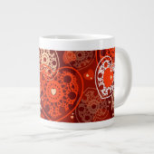 Hintergrund des Herzens, Tasse (Vorderseite Rechts)