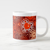Hintergrund des Herzens, Tasse (Rechts)