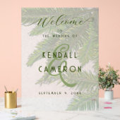 Hintergrund des Hochzeitpalmenbaumes Acrylschild (Hochzeit)