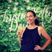 Hintergrund des Hochzeitsgrades im grünen Foliage- Wandteppich