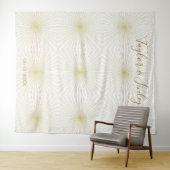 Hintergrund des Hochzeitskabinetts Weißer Deko Wandteppich (Beispiel (Horizontal))