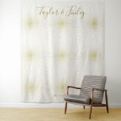 Hintergrund des Hochzeitskabinetts Weißer Deko Wandteppich (Beispiel)