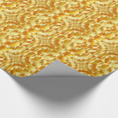 Hintergrund des hohen Grades Goldmetall Geschenkpapier (Ecke)